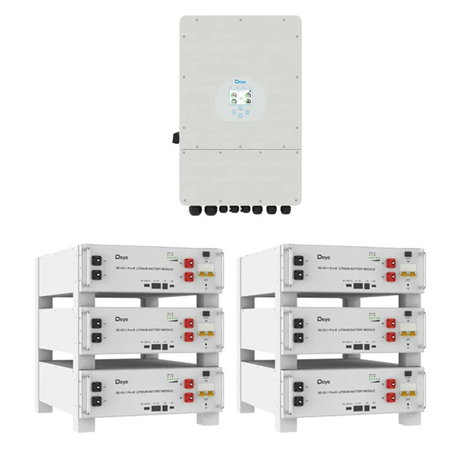 Deye 6kW hibrid inverter + 30kWh akkumulátor szett