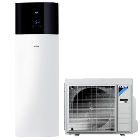 Daikin Altherma 3 osztott hőszivattyú, 4kW, fűtésre-hűtésre, 230l HMV, 3kW fűtőbetét, alacsony áramfelvételű kültéri