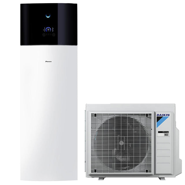 Daikin Altherma 3 osztott hőszivattyú, 6kW, csak fűtésre, 230l HMV, 9kW fűtőbetét, alacsony áramfelvételű kültéri