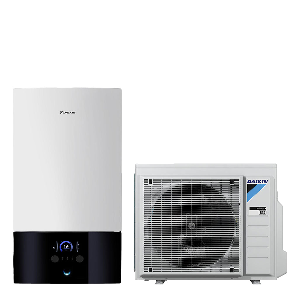 Daikin Altherma 3 osztott hőszivattyú, 8kW, fűtésre-hűtésre, 6kW fűtőbetét, alacsony áramfelvételű kültéri
