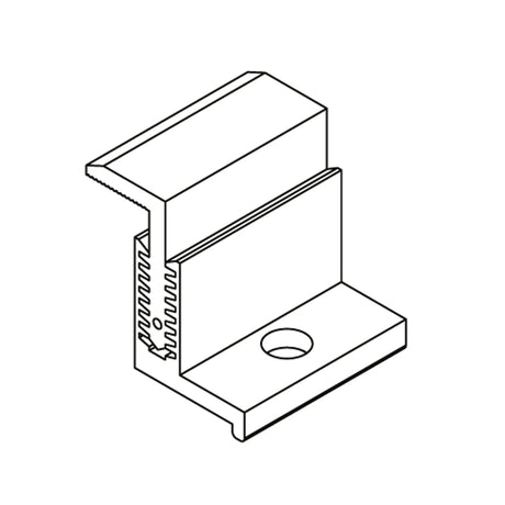 Véglefogó lapostetős tartószerkezethez (30-42,5mm) Fekete 4db/szett