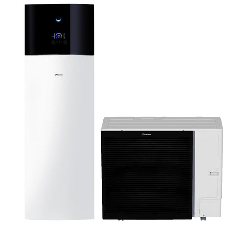 Daikin Altherma 3 osztott hőszivattyú, 11kW, fűtésre-hűtésre, 180l HMV, 6kW fűtőbetét, 1 fázisú kültéri