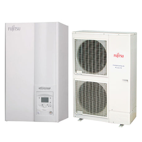 Fujitsu Waterstage High Power V2 osztott hőszivattyú 11 kW, 1 fázis, csak fűtésre - WSYG140DG6-WOYG112LHT