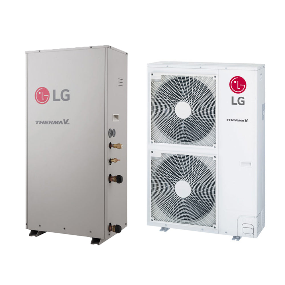 LG Therma V osztott hőszivattyú 16kW, 1 fázis, magas hőmérsékletű (HN1610H.NK3 + HU161HA.U33)