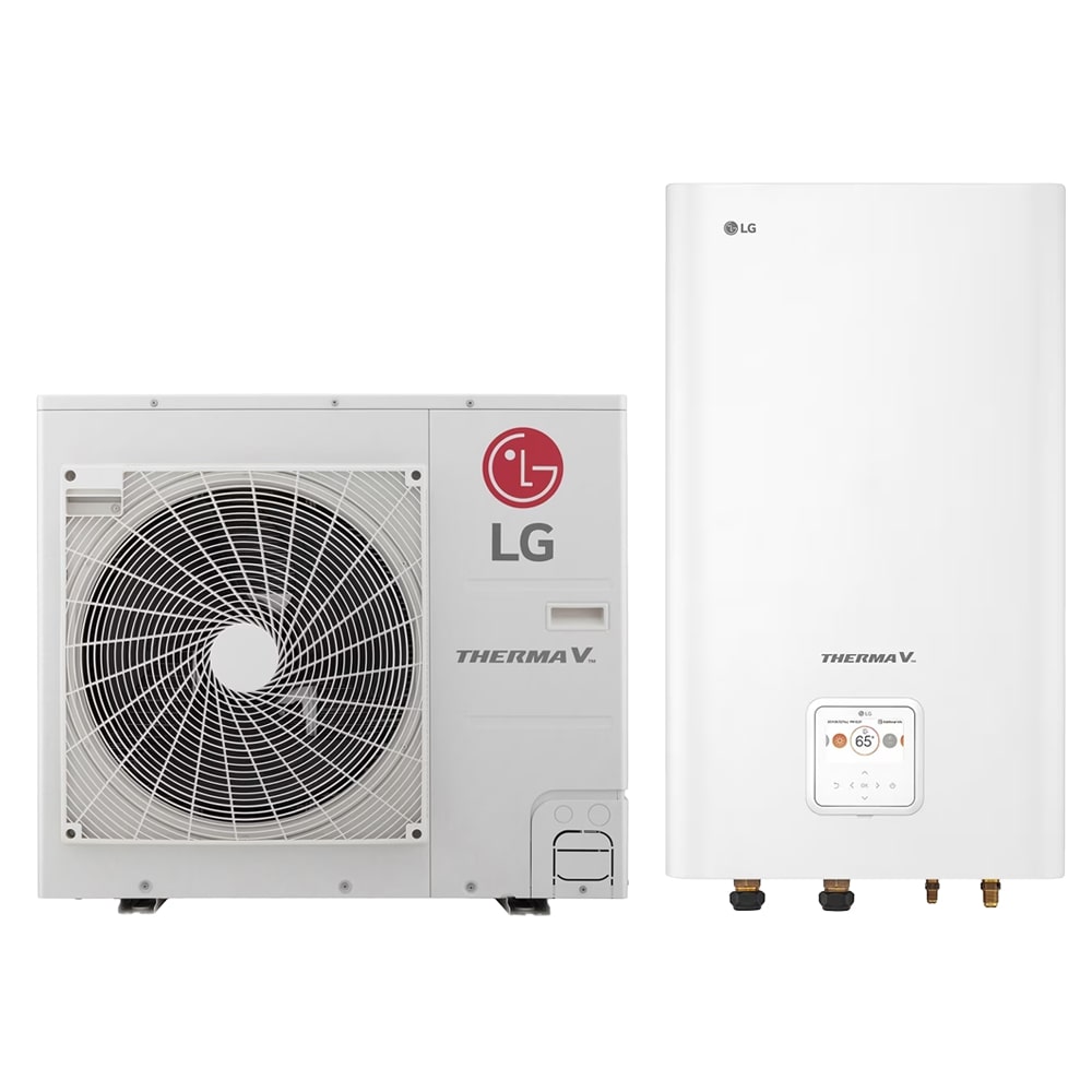 LG Therma V osztott hőszivattyú 9kW, 1 fázis (HN091MR.NK5 + HU091MR.U44)