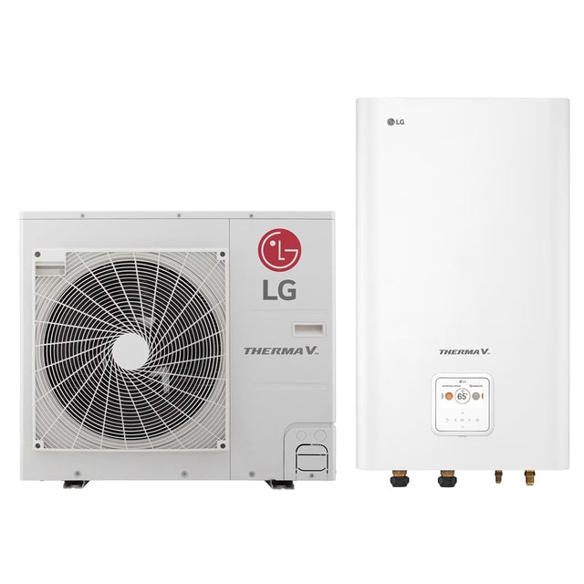 LG Therma V osztott hőszivattyú 9kW, 1 fázis (HN091MR.NK5 + HU091MR.U44)