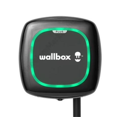 Wallbox Pulsar Plus – 22 kW, 3 fázisú, fali EV-töltő, 7 m Type 2 kábel, fekete
